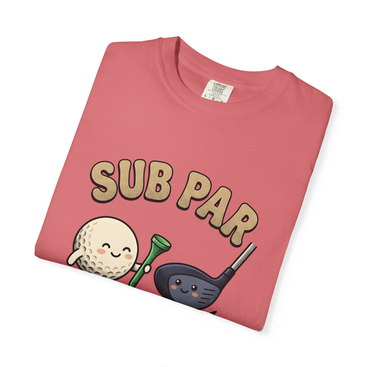 Golf Ball Club T-Shirt Golf Humor Gift Women Cartoon T-Shirt Golf Club T-Shirt Golfer Fan Comic T-Shirt Funny Graphic Retro Grass T-Shirt