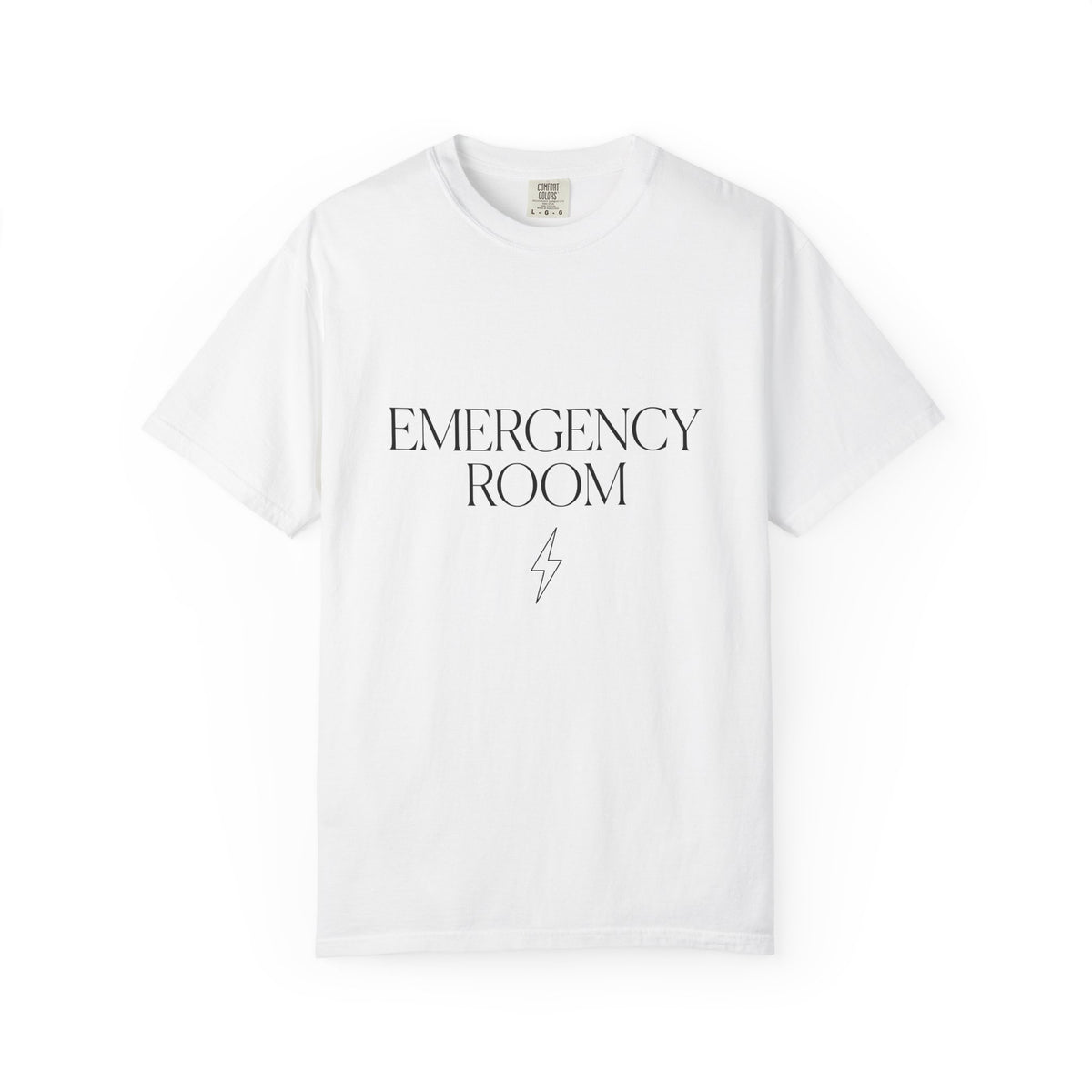 Emergency Text T-Shirt Nurses Clinic Gift Women Basic T-Shirt Alert T-Shirt Nurse Enthusiast Simple T-Shirt Medical Graphic Contemporary Flash