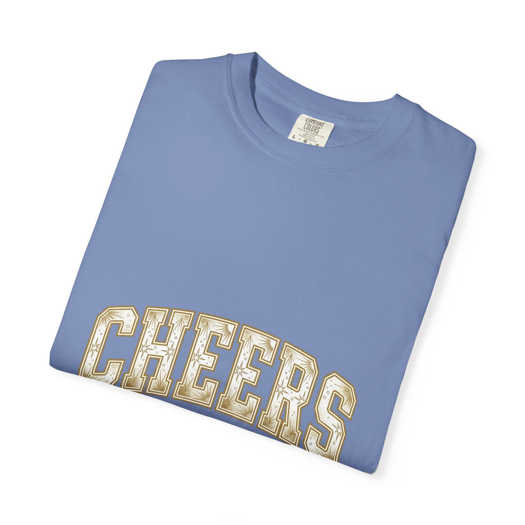 Festive Lettering Holiday Gathering Gift Cheerful Typography Christmas Fan Hand Lettering Party T-Shirt