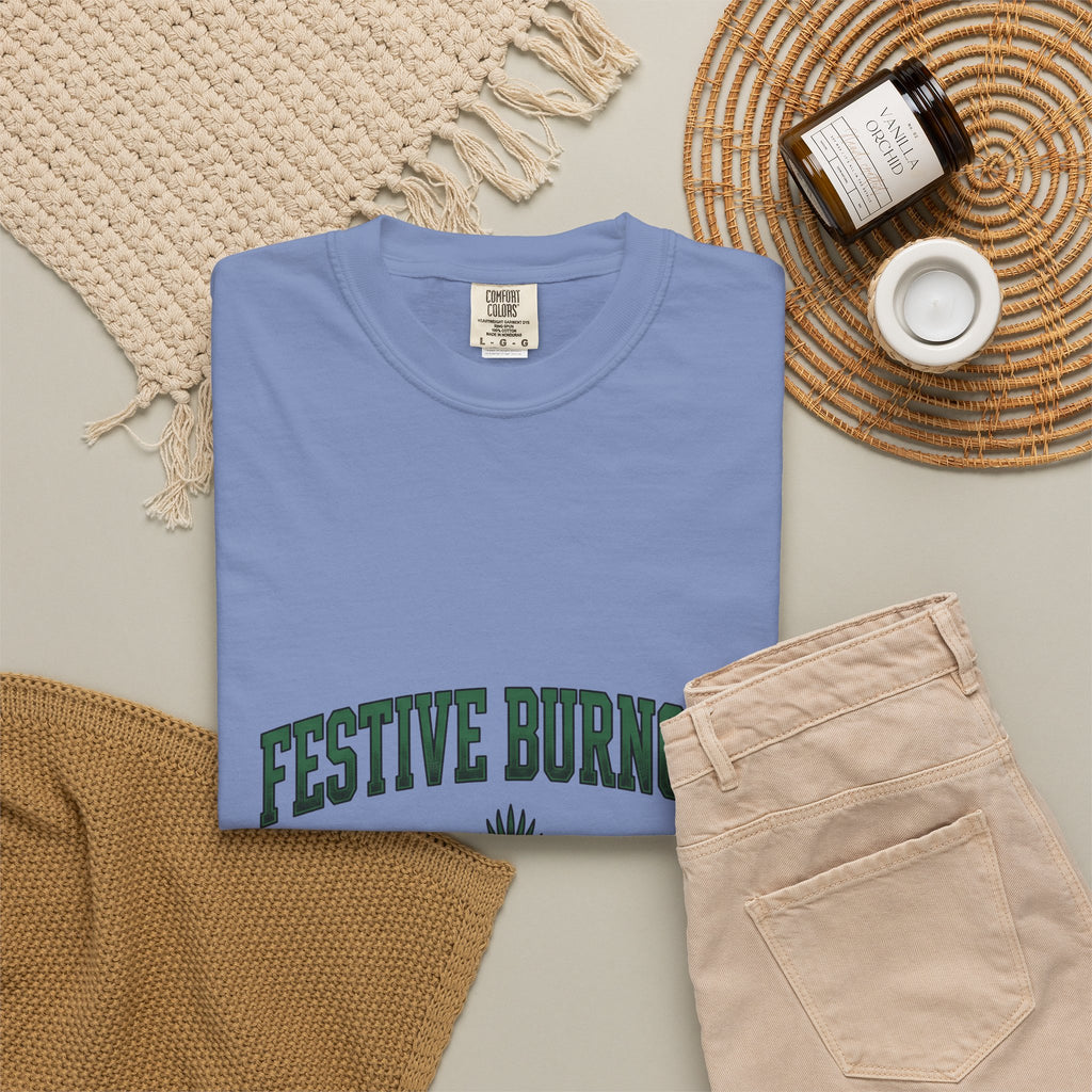 Palm Leaf Holiday Noel Gift Heavy Frond Christmas Fan Vintage Christmas Classic Seasonal Leaf T-Shirt