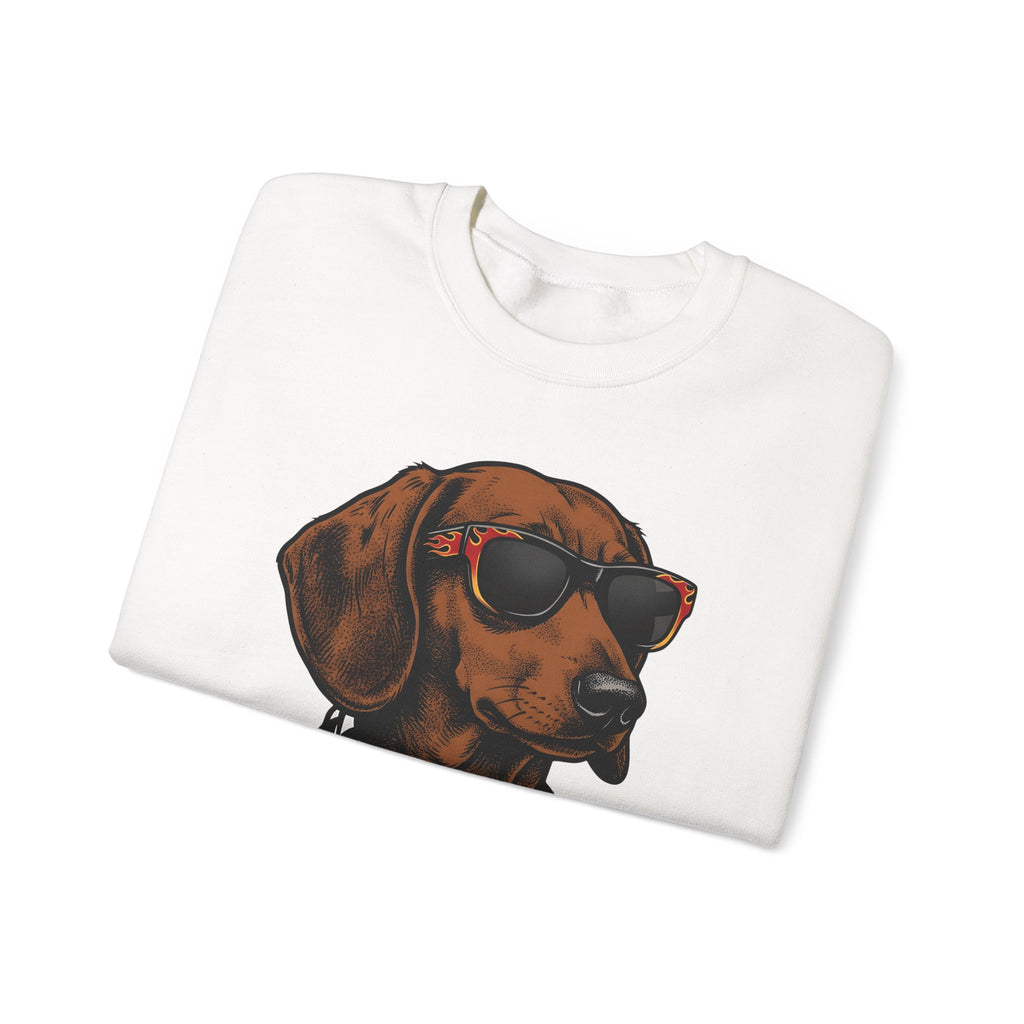 Dachshund Hound Sweatshirt Dog Creatures Gift Women Traditional Tattoo Sweatshirt Wiener Dog Sweatshirt Dog Fan Sailor Sweatshirt Beast Graphic Classic Sun