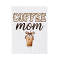 Iced Latte Cup Blanket Moms Café Gift Women Painted Blanket Coffee Cup Blanket Mom Fan Hand Painted Blanket Coffee Shop Graphic Classic Sash Blanket