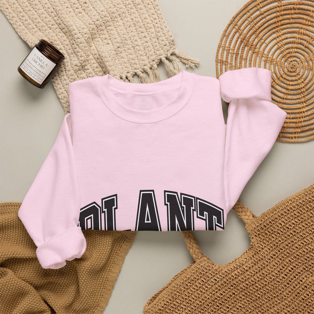College Font Text Sweatshirt Mom Gardening Gift Women Bold Sweatshirt Typography Sweatshirt Motherhood Fan Typography Sweatshirt Gardener Graphic Vintage