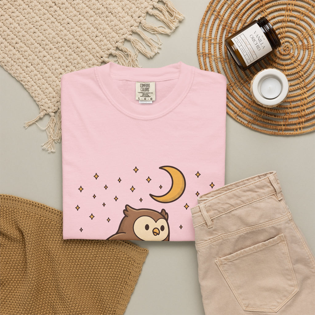 Owl Skating Shoes T-Shirt Sports Creatures Gift Women Kawaii T-Shirt Roller Skates T-Shirt Athlete Fan Animal Graphic T-Shirt Classic Music Player