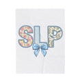 Floral Dragonfly Monogram Blanket Speech Therapist Educator Gift Women Whimsical Blanket Monogram Blanket Speech Pathology Enthusiast Whimsy