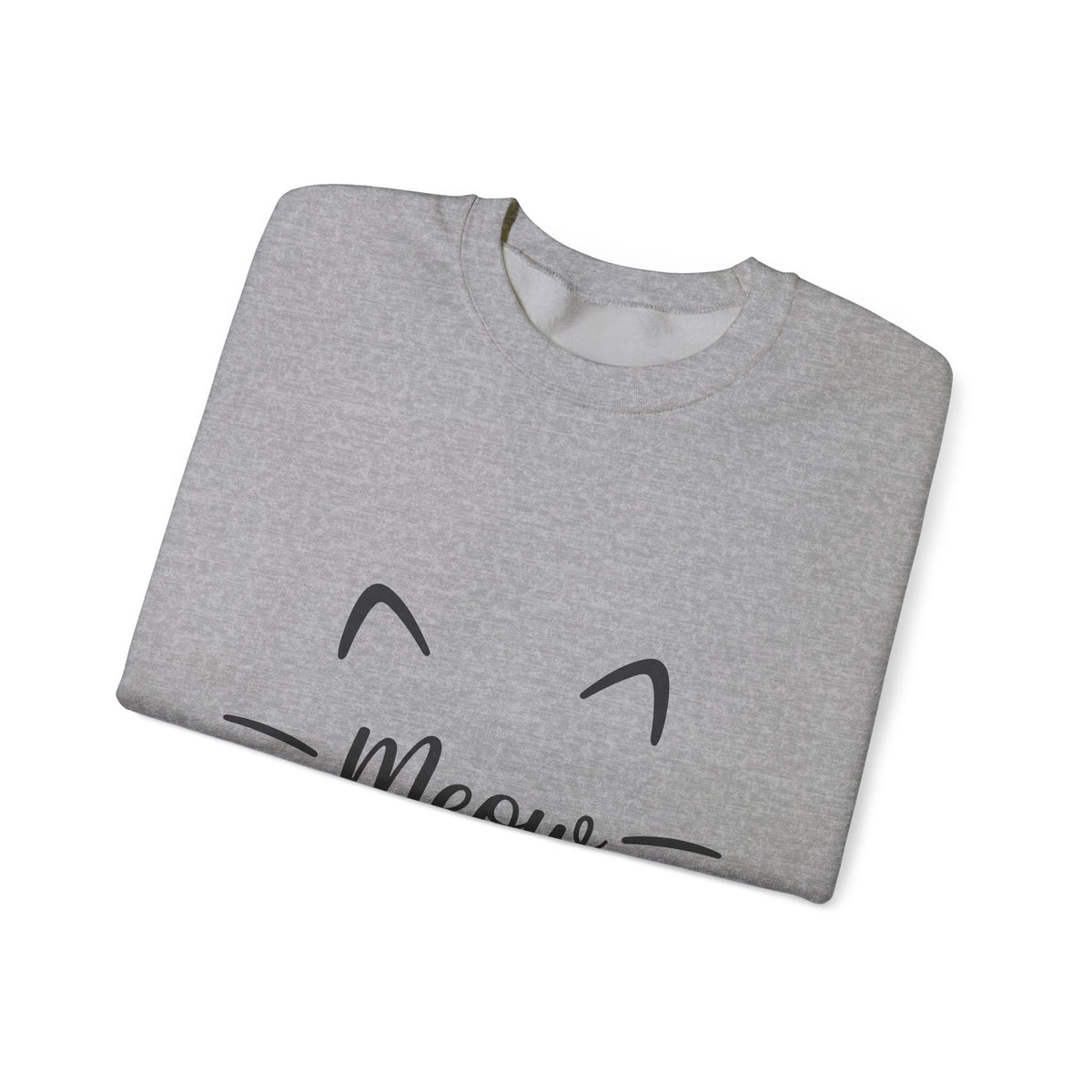 Cat Face Sweatshirt Cat Pets Gift Women Minimalist Sweatshirt Kitten Sweatshirt Cat Fan Feline Sweatshirt Animal Graphic Cat Enthusiast Hand Drawn Heart Nose