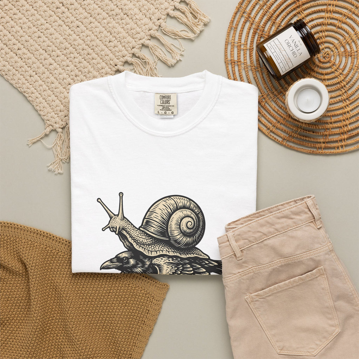 Slug Raven T-Shirt Funny Wildlife Gift Women Classic T-Shirt Raven T-Shirt Humor Fan Vintage T-Shirt Animal Graphic Doodle Wings T-Shirt