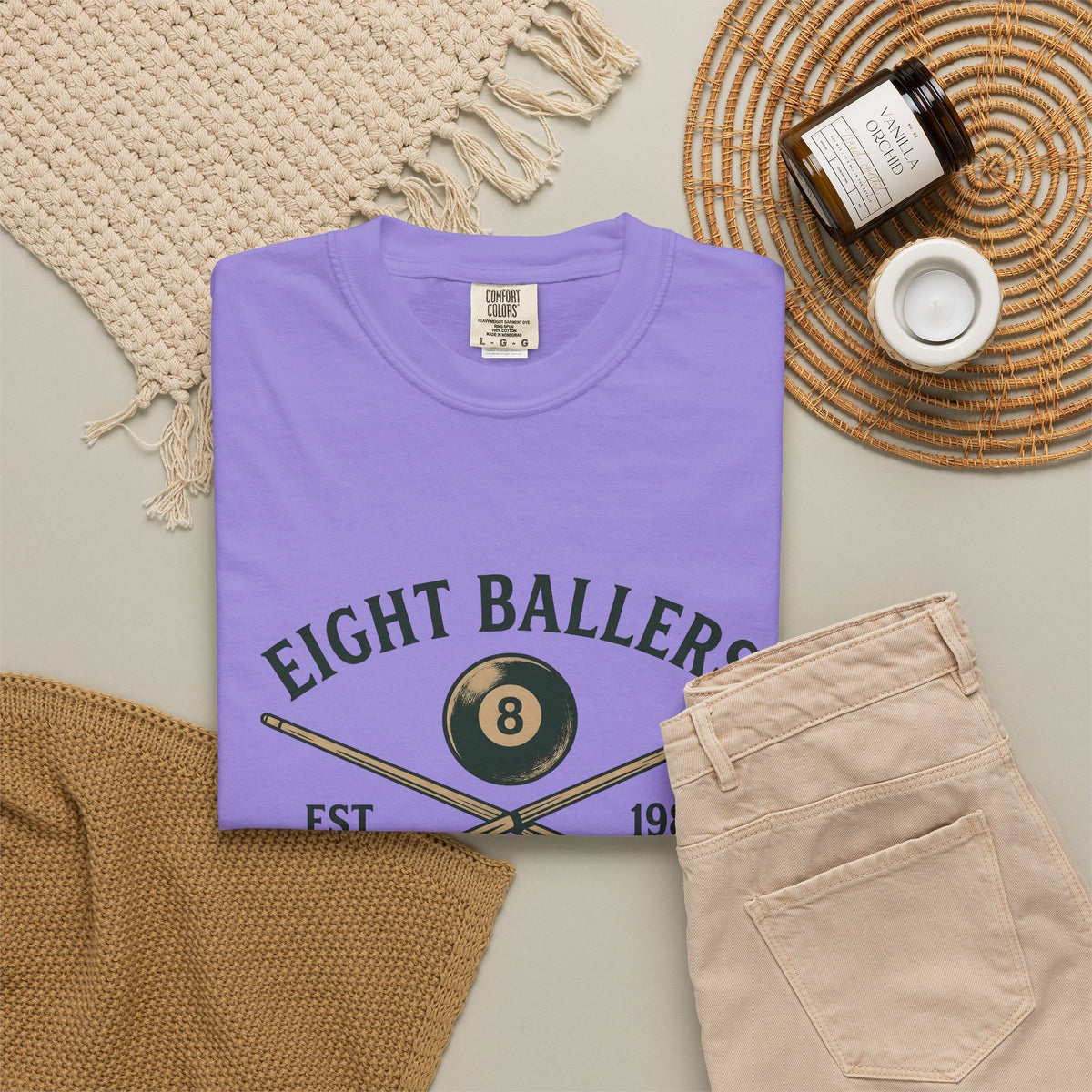 Eight Ball T-Shirt Billiards Bar Gift Women Vintage T-Shirt Magic Ball T-Shirt Pool Fan Distressed T-Shirt Pub Graphic Retro Pool Cues T-Shirt