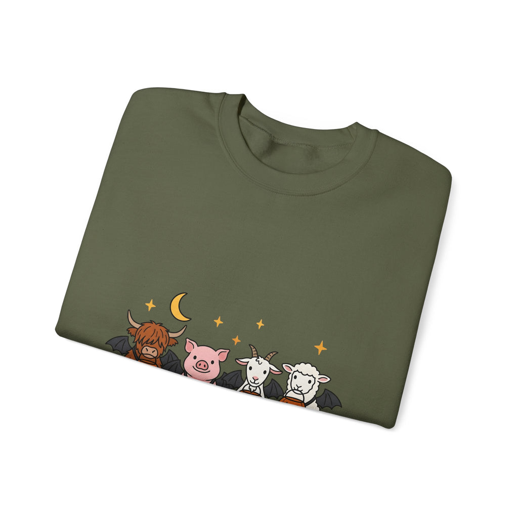 Country Animals Sweatshirt Halloween Pets Gift Women Darling Sweatshirt Farm Animals Sweatshirt Halloween Fan Cute Sweatshirt Pet Graphic Funny Halloween