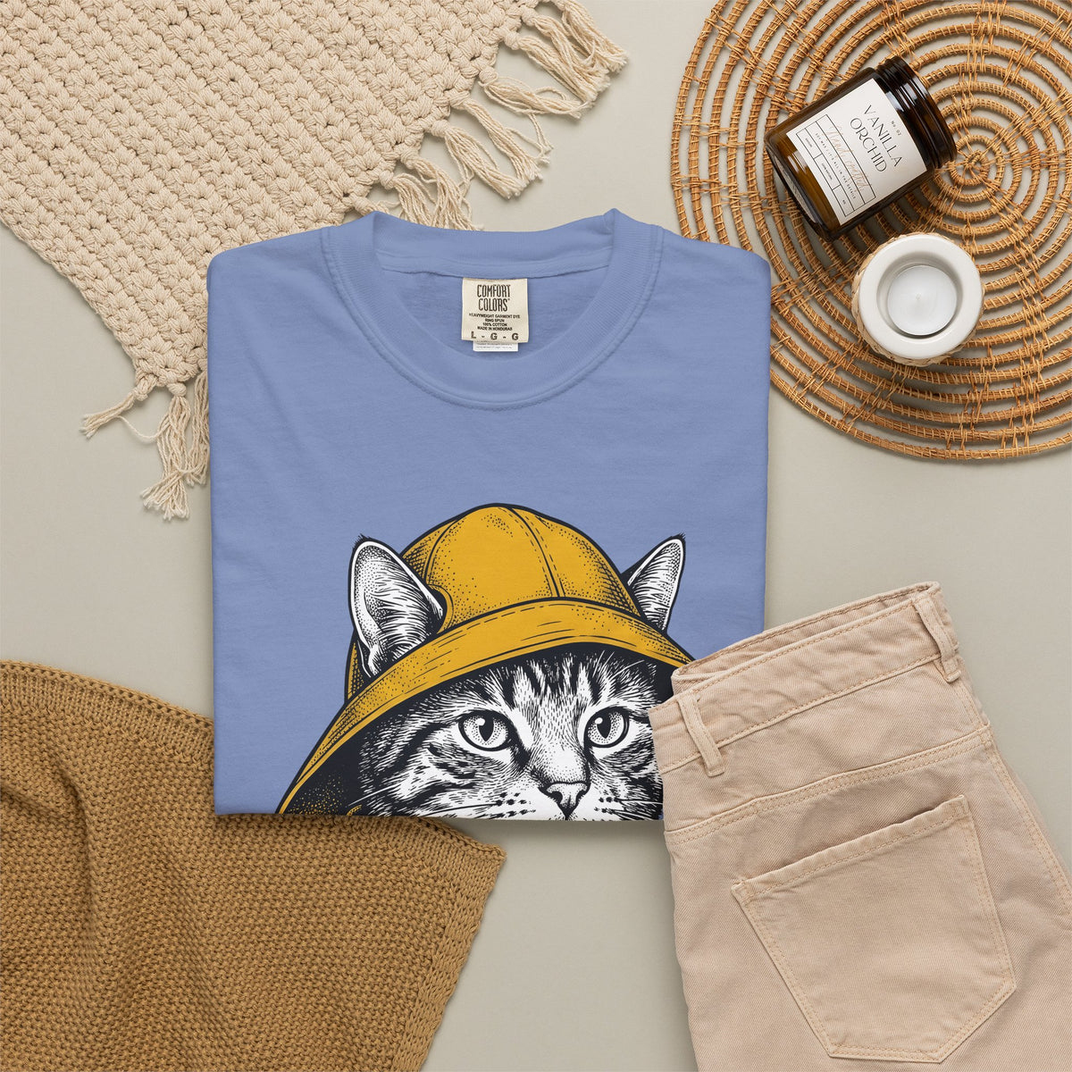 Orange Cat T-Shirt Cat Pets Gift Women Retro T-Shirt Kitty T-Shirt Feline Fan Cat Graphic Vintage T-Shirt Sketch Jacket T-Shirt