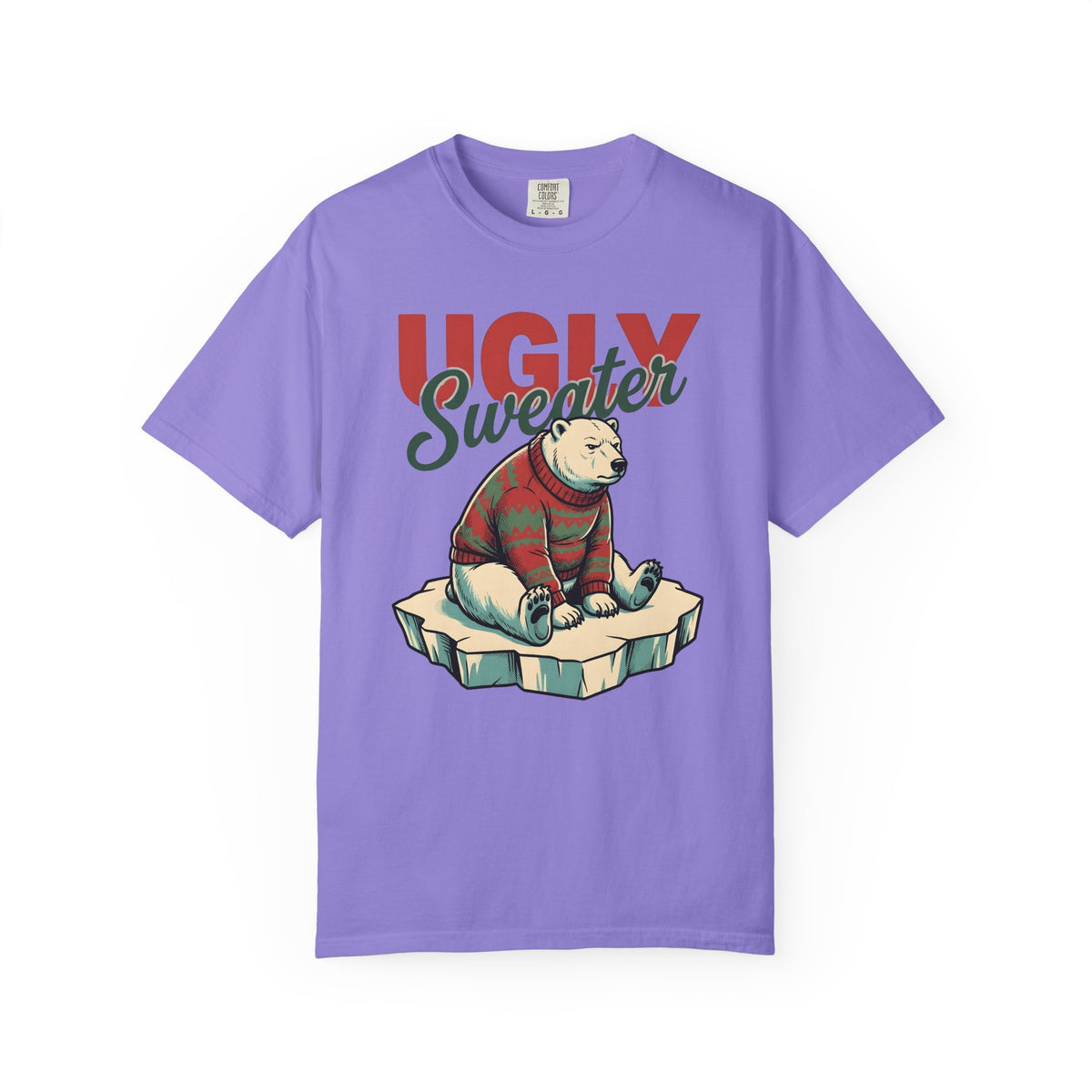 Arctic Bear Sweater Christmas Fauna Gift Nostalgic Polar Bear Xmas Fan Vintage Wildlife Doodle T-Shirt