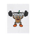 Latte Cup Icon Blanket Coffee Exercise Gift Women Caricature Blanket Coffee Blanket Blanket Coffee Fan Fitness Graphic Blanket Pop Art Gym Weight