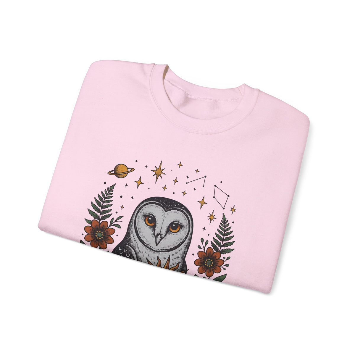 Owl Sun Boho Chic Nature Gift Boho Hoot Bohemian Fan Hippie Environmental Vintage Floral Sweatshirt