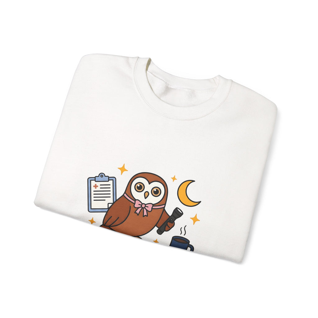 Owl Nurses Espresso Gift Comic Owl Sweatshirt