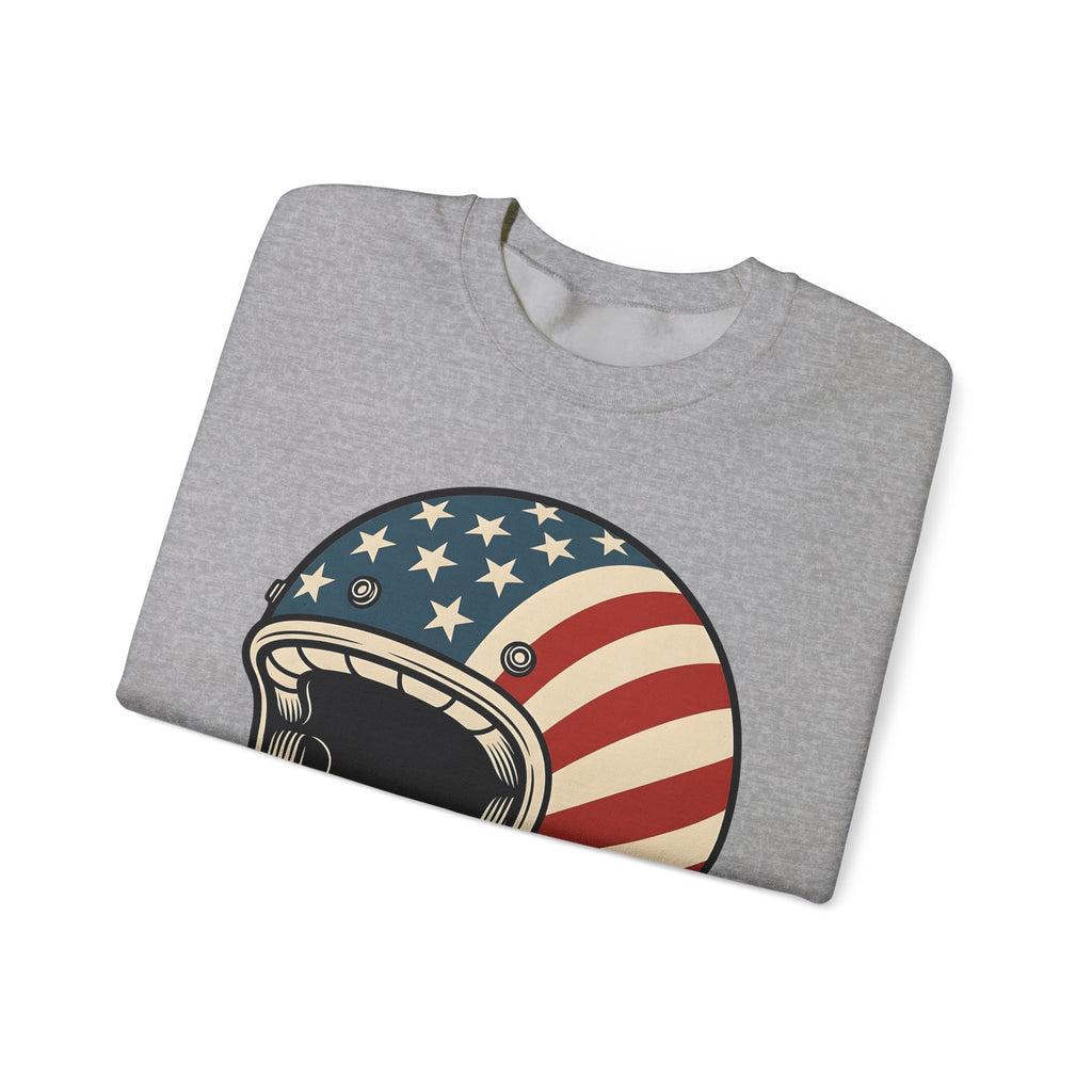 Us Flag Helmet Sweatshirt 4th Of July Liberty Gift Women Retro Sweatshirt Helmet Sweatshirt Patriot Fan Vintage Sweatshirt Retro Graphic Sweatshirt Vintage Star