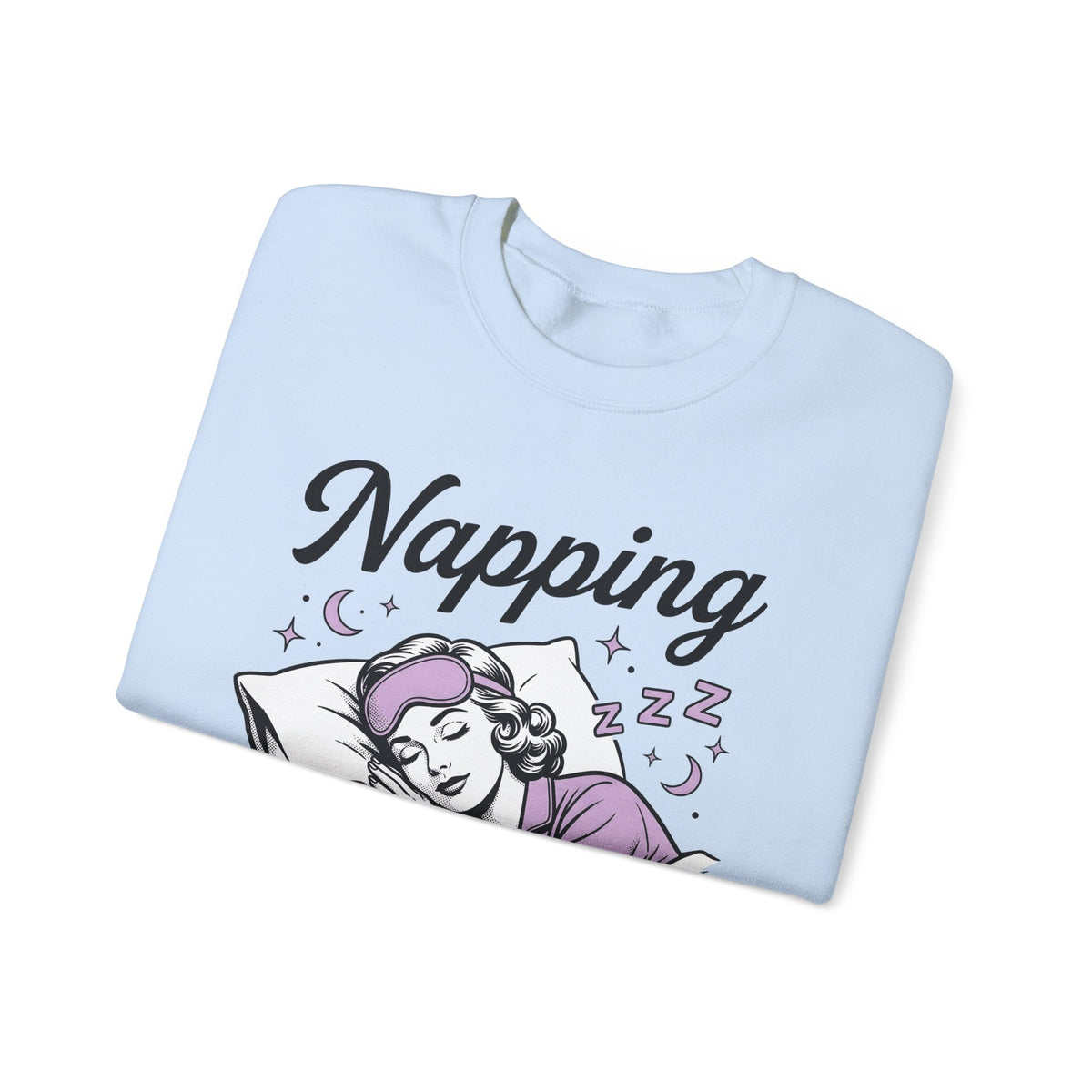Sleeping Girl Sweatshirt Funny Bedtime Gift Women Antique Sweatshirt Slumbering Girl Sweatshirt Humor Fan Vintage Sweatshirt Sleep Graphic Classic Clock Sweatshirt