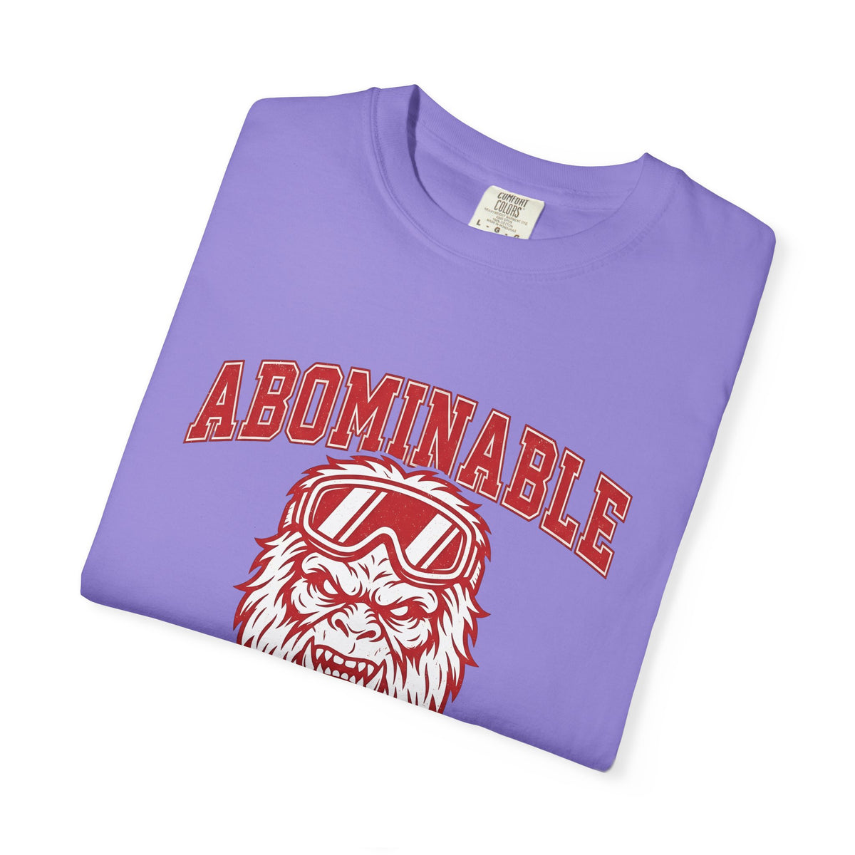 Abominable Snowman Face T-Shirt Christmas Cold Gift Women Strong T-Shirt Yeti T-Shirt Xmas Fan Vintage T-Shirt Frosty Graphic Antique Snow Goggles