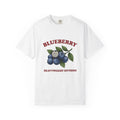 Blueberry Sprig T-Shirt Fruit Cooking Gift Women Sketch T-Shirt Blueberries T-Shirt Fruit Fan Drawing Design Line Art Greenery T-Shirt