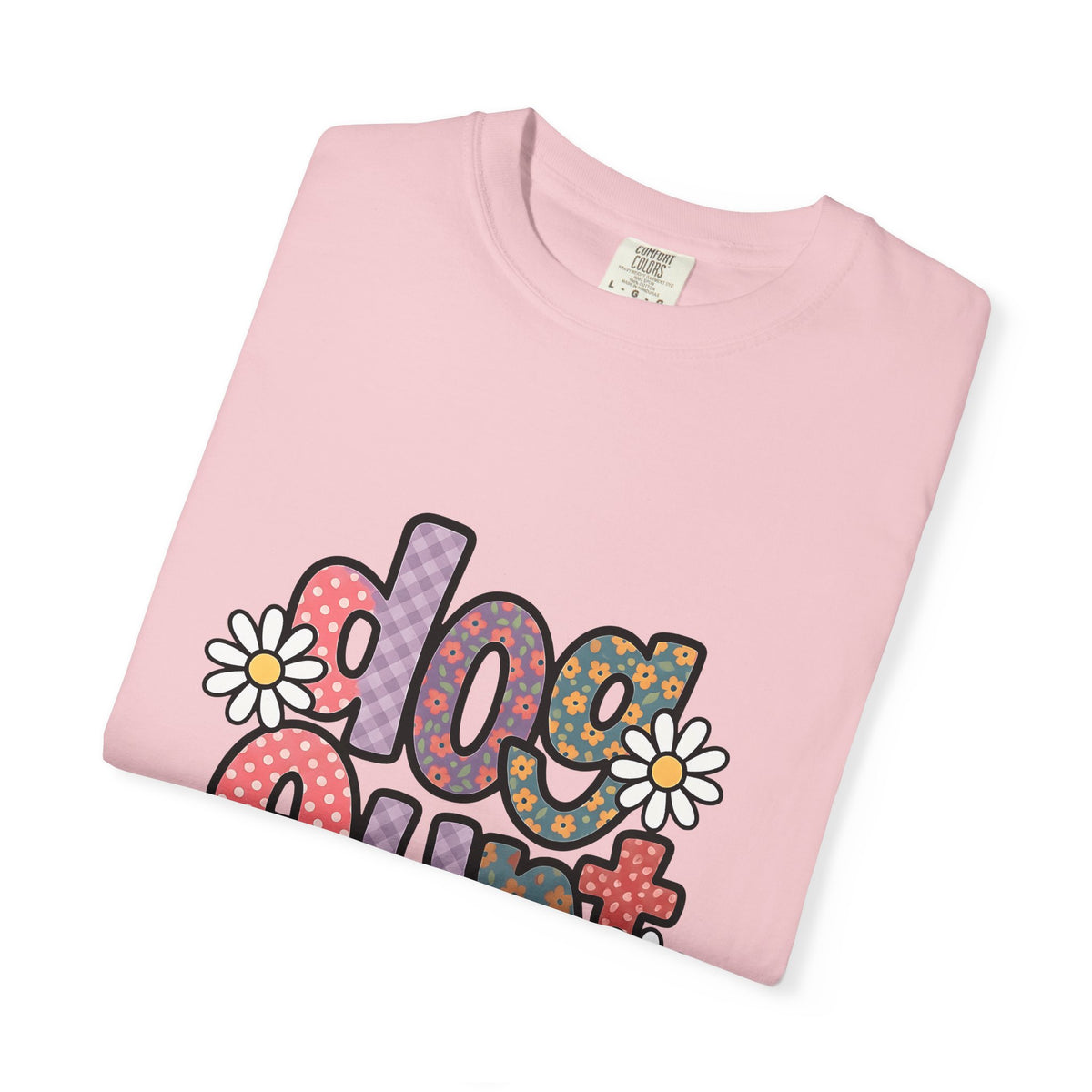 Floral Lettering Print T-Shirt Dog Niece Gift Women Sketch T-Shirt Typography T-Shirt Dog Fan Hand Drawn T-Shirt Niece Graphic Cartoon Chamomile