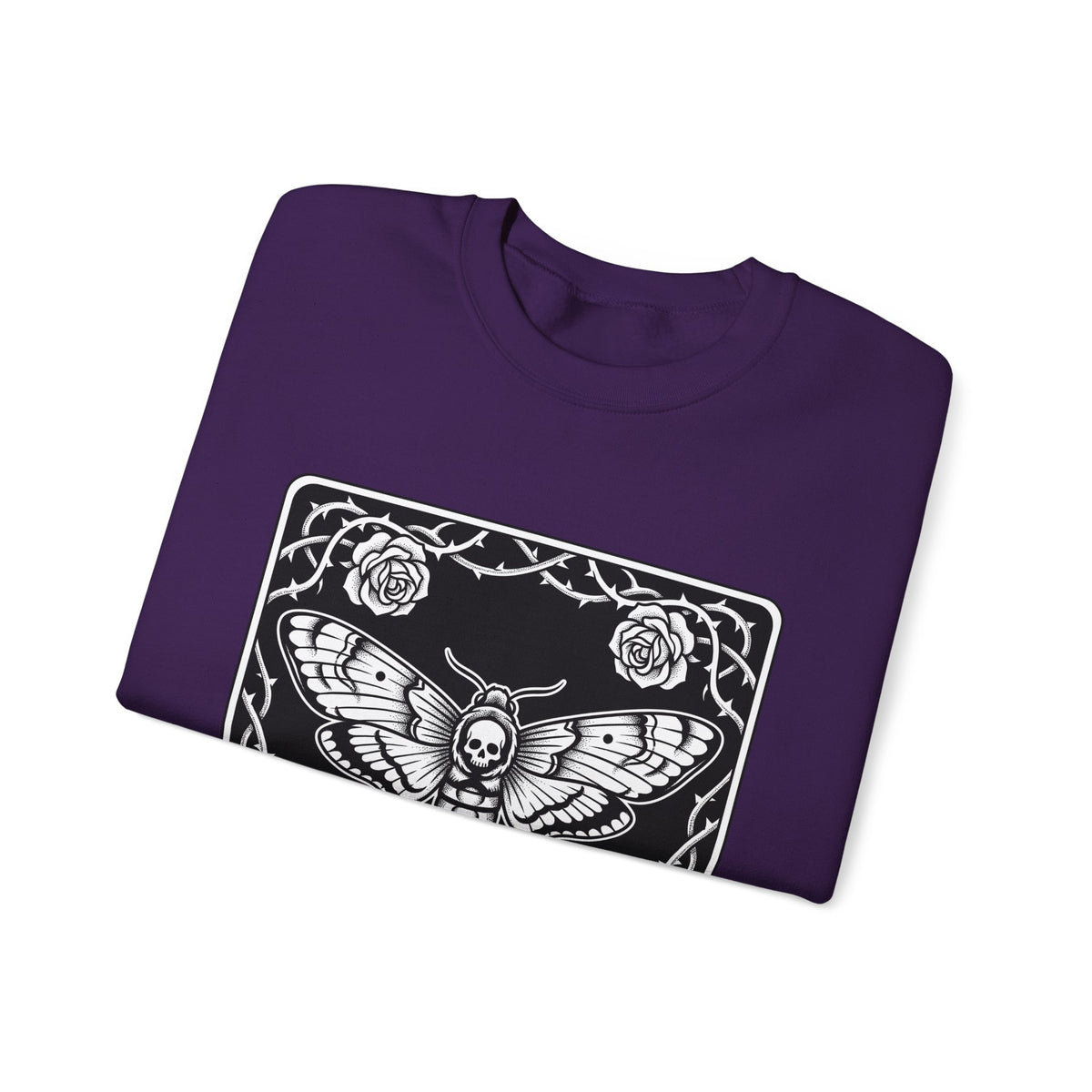 Skull Butterfly Sweatshirt Gothic Magic Gift Women Traditional Tattoo Sweatshirt Sugar Skull Sweatshirt Darkwave Fan Tattooed Sweatshirt Mystic Graphic Horror