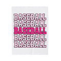 Baseball Lettering Blanket Moms Athletics Gift Women Strong Blanket Lettering Blanket Mom Fan Bold Blanket Sports Graphic Vintage Pink Highlight
