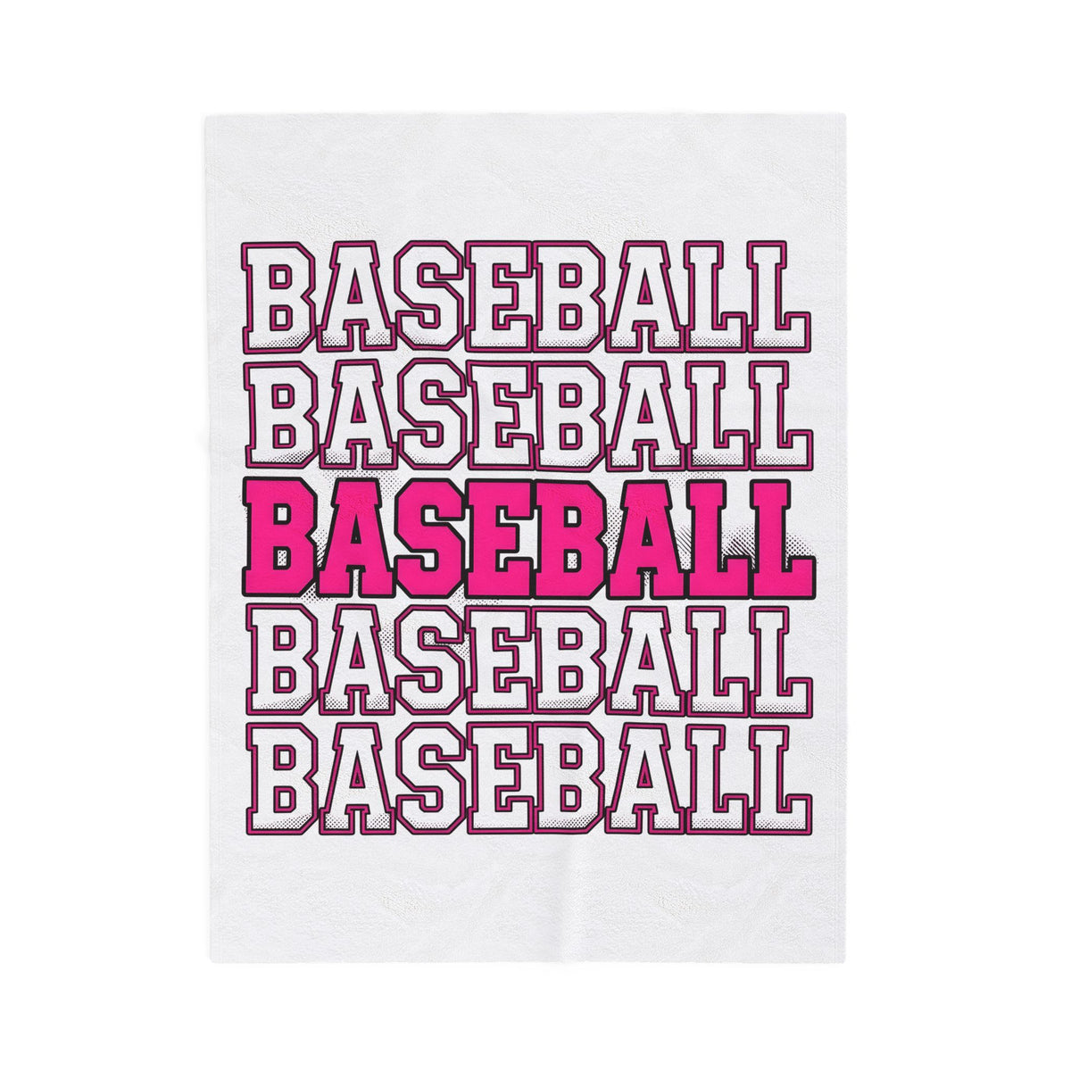 Baseball Lettering Blanket Moms Athletics Gift Women Strong Blanket Lettering Blanket Mom Fan Bold Blanket Sports Graphic Vintage Pink Highlight