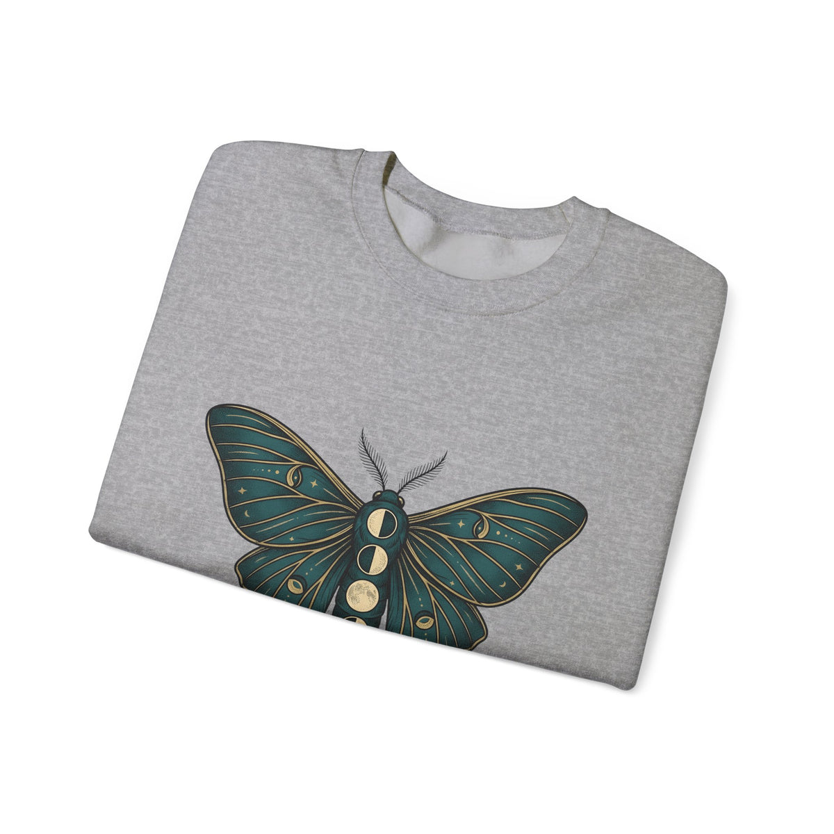 Luna Butterfly Sweatshirt Boho Chic Astrology Gift Women Mystical Sweatshirt Butterfly Sweatshirt Bohemian Enthusiast Magical Sweatshirt Zodiac Graphic Retro