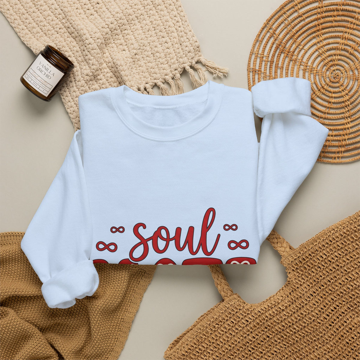 Soulmate Phrase Sweatshirt St. Valentine's Day Pairs Gift Women Cute Sweatshirt Soulmate Sweatshirt Valentine Fan Adorable Sweatshirt Couples Graphic Clean