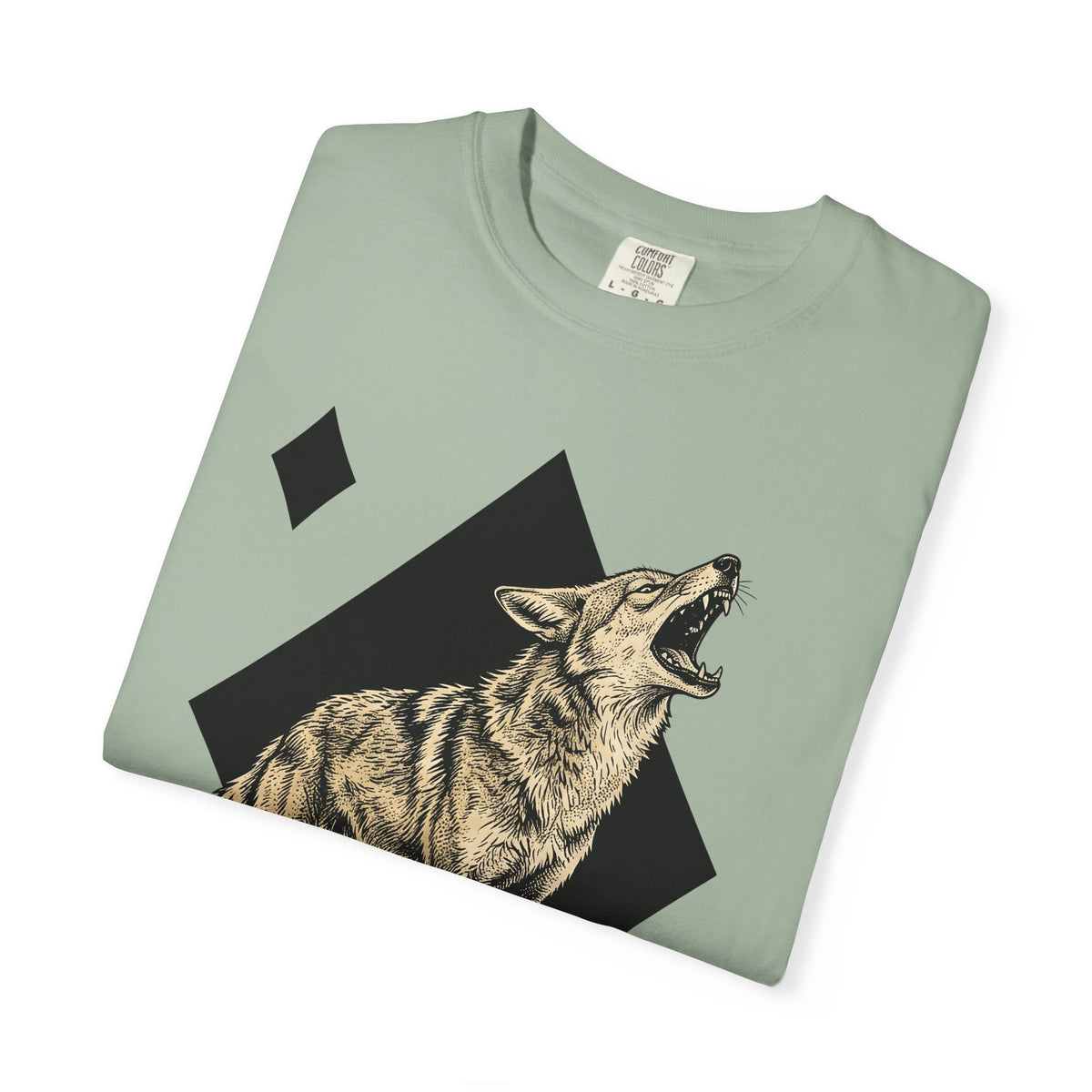 Howling Wolf T-Shirt Wolf Pets Gift Women Sketch T-Shirt Gray Wolf T-Shirt Wolf Fan Canine Graphic T-Shirt Hand Drawn Shape T-Shirt
