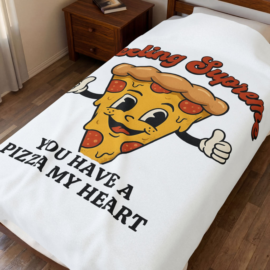Pizza Cartoon Blanket Pizza Food Gift Women Cute Blanket Pizza Blanket Pizza Fan Kawaii Blanket Cuisine Graphic Retro Stars Blanket