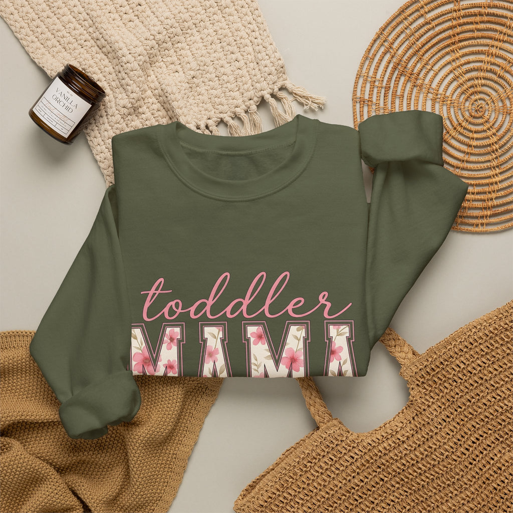 Blossom Letters Sweatshirt Moms Bouquet Gift Women Elegant Sweatshirt Alphabet Typography Sweatshirt Motherhood Fan Artistic Sweatshirt Floral Graphic Classic