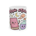 Magic Book Potion Mug Halloween Witchcraft Gift Women Kawaii Mug Spellbook Mug Horror Fan Cute Mug Occult Graphic Cartoon Stars