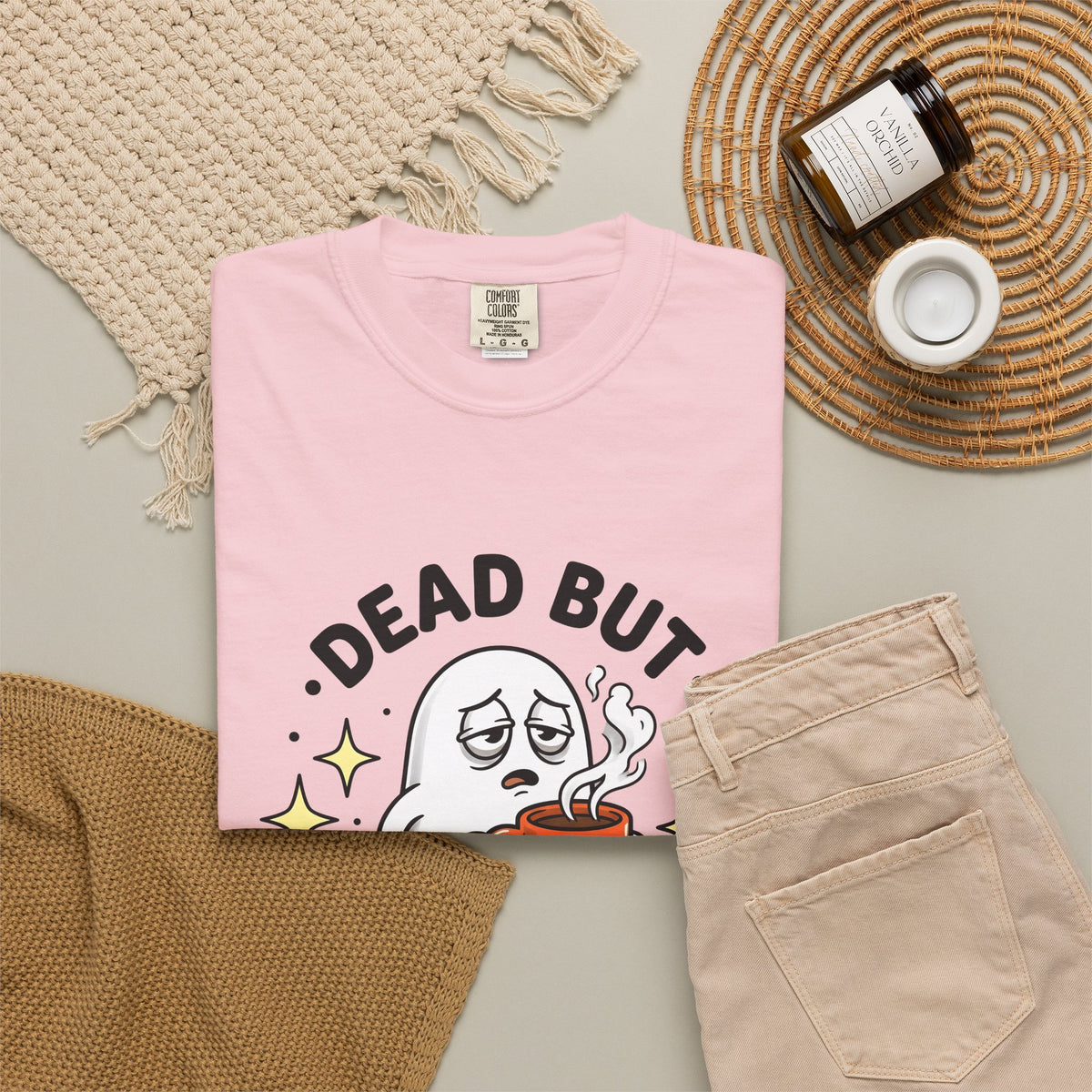 Spooky Coffee T-Shirt T-Shirt Coffee Funny Gift Women Comic T-Shirt Coffee Cup T-Shirt Coffee Fan Cartoon T-Shirt Humor Graphic Vintage Sparkle T-Shirt