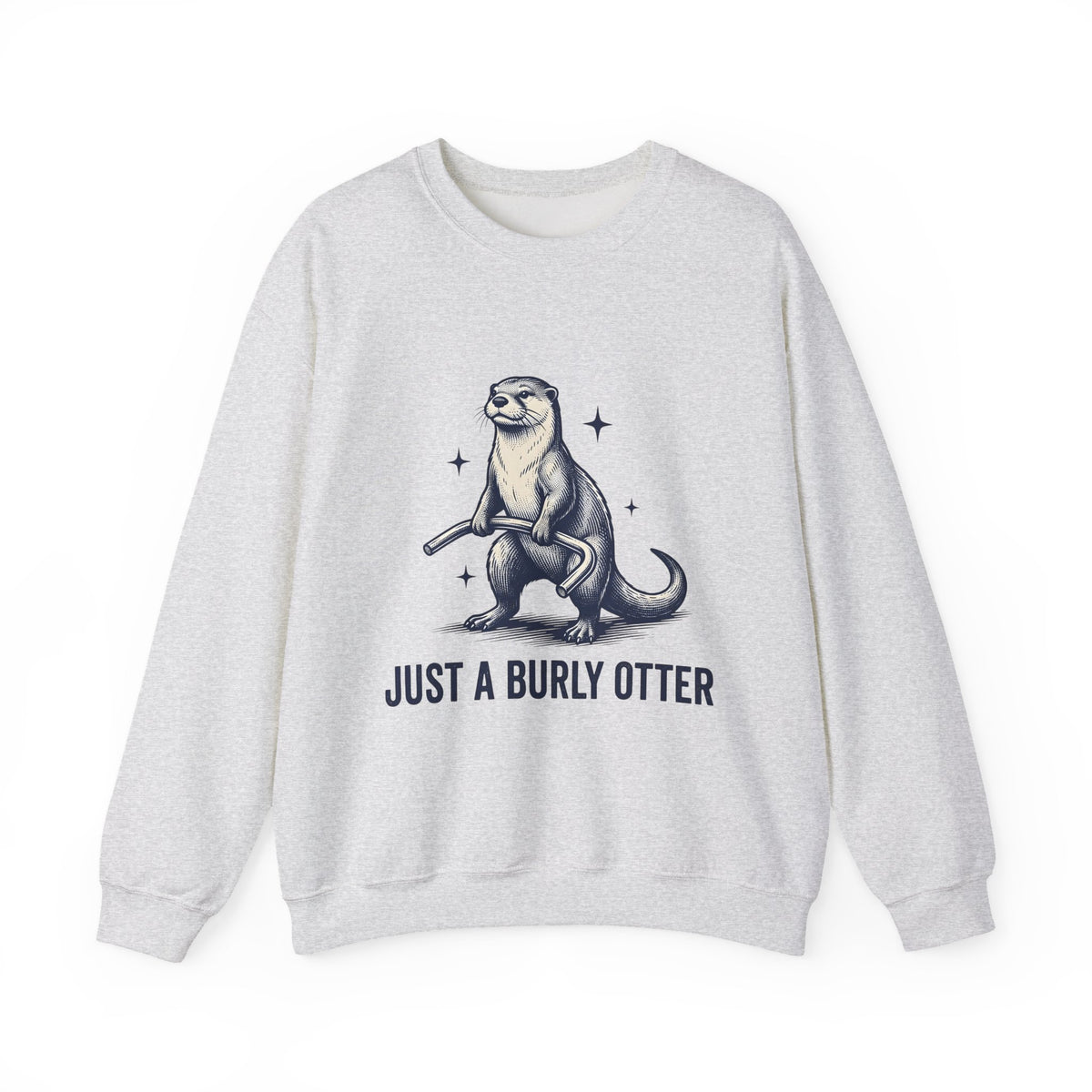 Strong Otter Sweatshirt Funny Animal Gift Women Vintage Sweatshirt Otter Sweatshirt Humor Fan Retro Sweatshirt Wildlife Graphic Hand Drawn Stars Sweatshirt