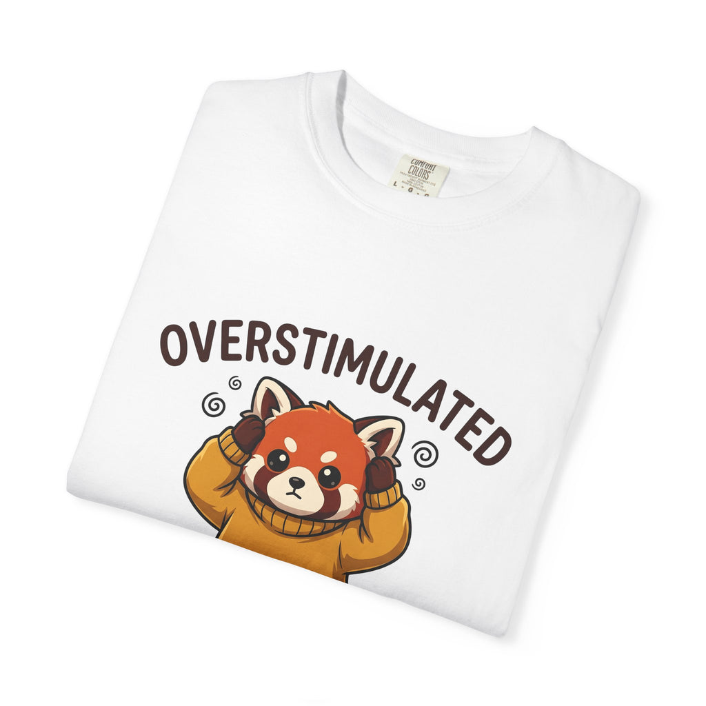 Red Panda T-Shirt Moms Anxiety Gift Women Kawaii T-Shirt Panda T-Shirt Motherhood Fan Mental Health Graphic T-Shirt Cartoon Sweater T-Shirt