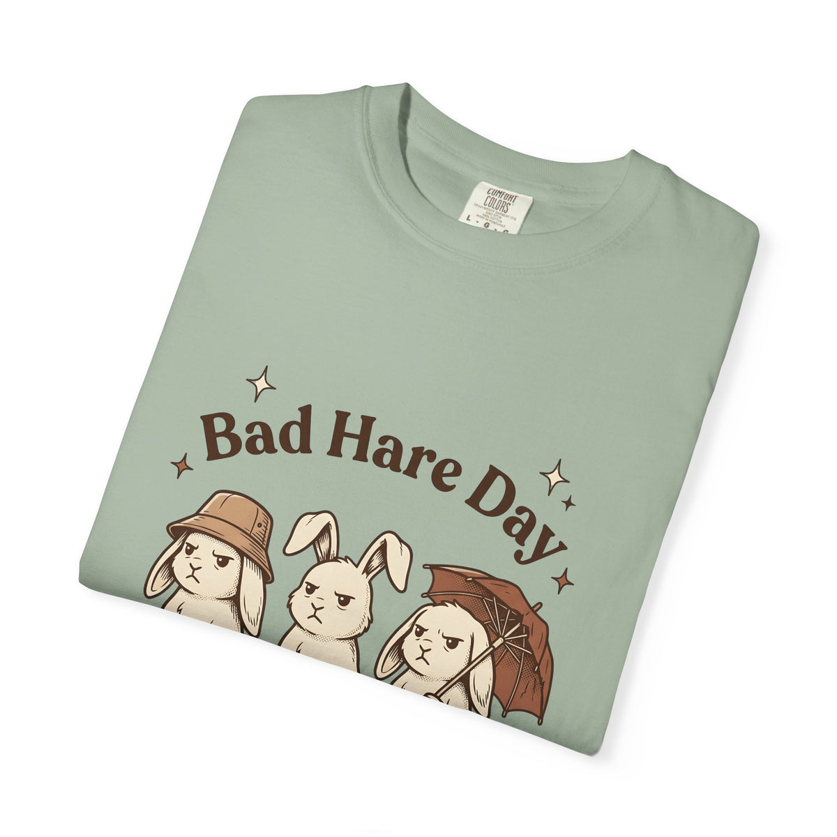 Moody Rabbits T-Shirt Funny Pets Gift Women Animation T-Shirt Bunny T-Shirt Humor Fan Cartoon T-Shirt Animal Graphic Classic Rainshade T-Shirt