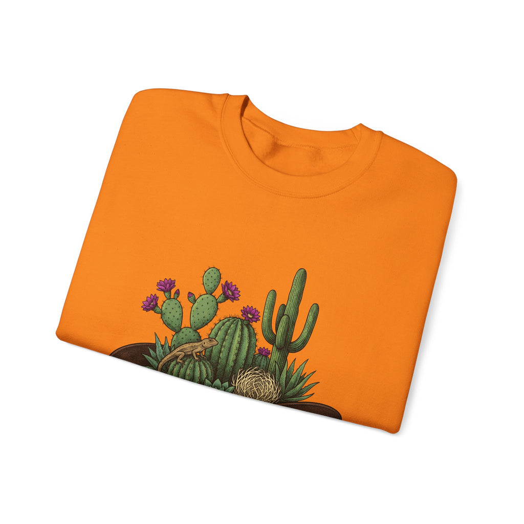 Western Hat Cactus Sweatshirt Cowgirl Cowboy Gift Women Rustic Sweatshirt Saguaro Sweatshirt Rodeo Fan Country Sweatshirt Cowboy Graphic Retro Reptile Sweatshirt