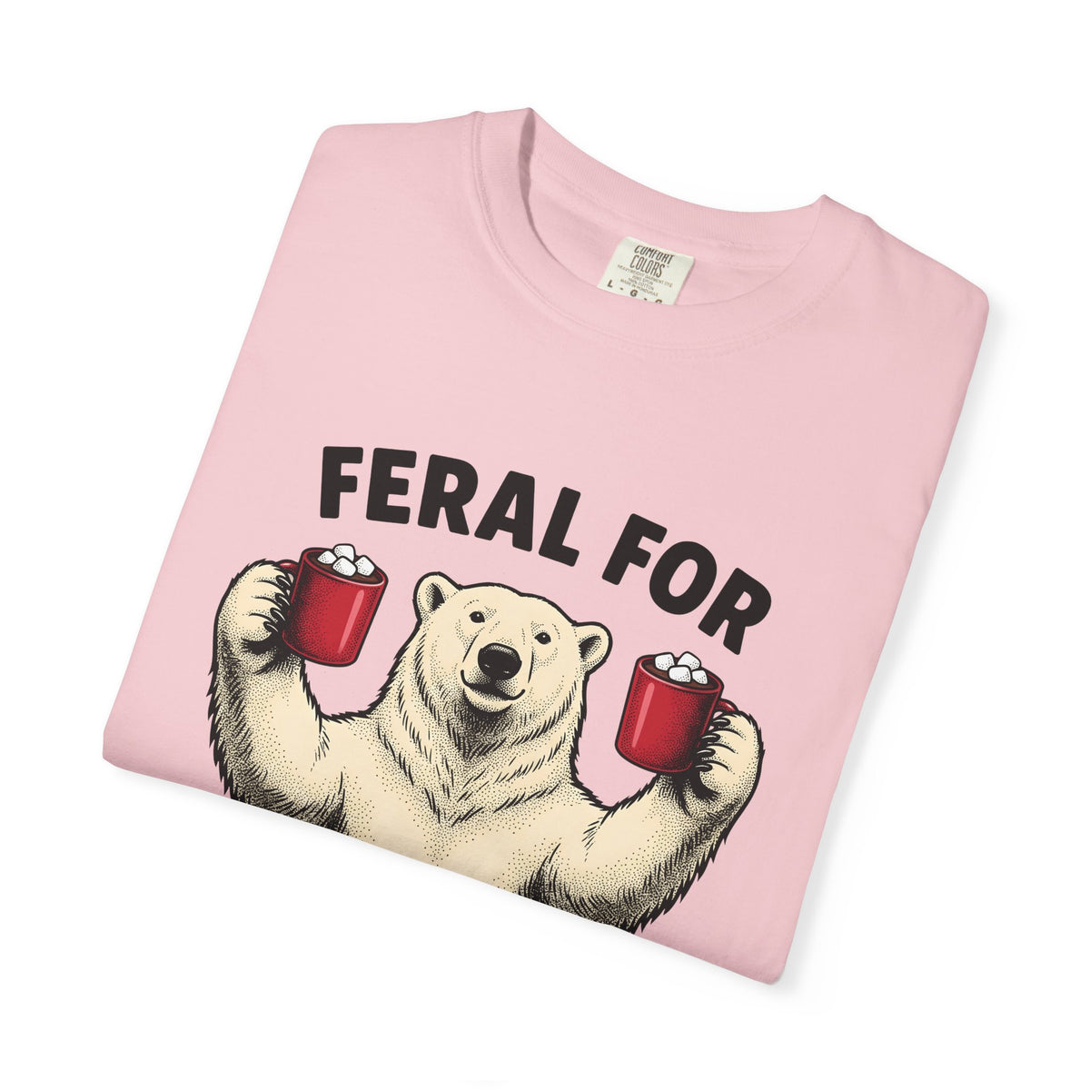 White Bear Holiday Frost Gift Rustic Polar Bear Christmas Fan Winter Cartoon Tea Mug T-Shirt