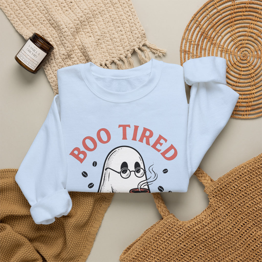 Ghost Brew Sweatshirt Halloween Latte Gift Women Line Art Sweatshirt Spirit Sweatshirt Horror Fan Spectral Sweatshirt Coffee Graphic Comic Tea Cup Sweatshirt