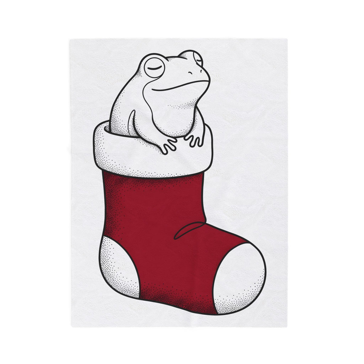 Frog Holiday Sock Blanket Christmas Pet Gift Women Modern Blanket Toad Blanket Xmas Fan Holiday Blanket Animal Graphic Doodle Xmas Stocking Blanket