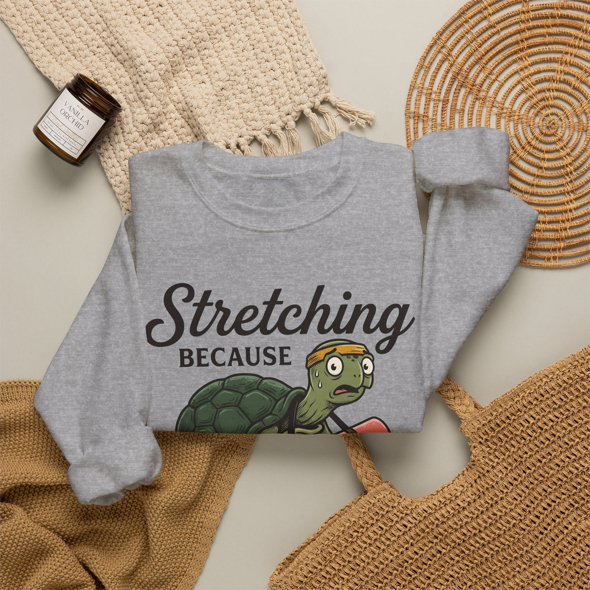 Turtle Pose Sweatshirt Yoga Wildlife Gift Women Comic Sweatshirt Kurmasana Sweatshirt Yogini Enthusiast Cartoon Sweatshirt Animal Graphic Vintage Water Lilies