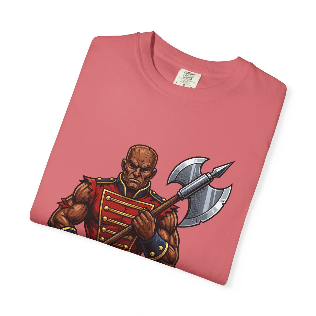 Wooden Soldier T-Shirt Christmas Festive Gift Women Sketch T-Shirt Tin Soldier T-Shirt Holiday Fan Drawing Graphic T-Shirt Hand Drawn War Axe