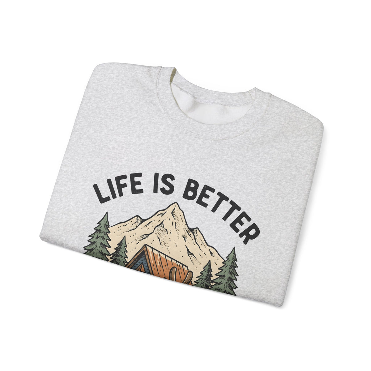 Ski Lodge Sweatshirt Skiing Exploration Gift Women Retro Sweatshirt Lodge Sweatshirt Skier Enthusiast Vintage Sweatshirt Adventure Graphic Sketch Peaks Sweatshirt