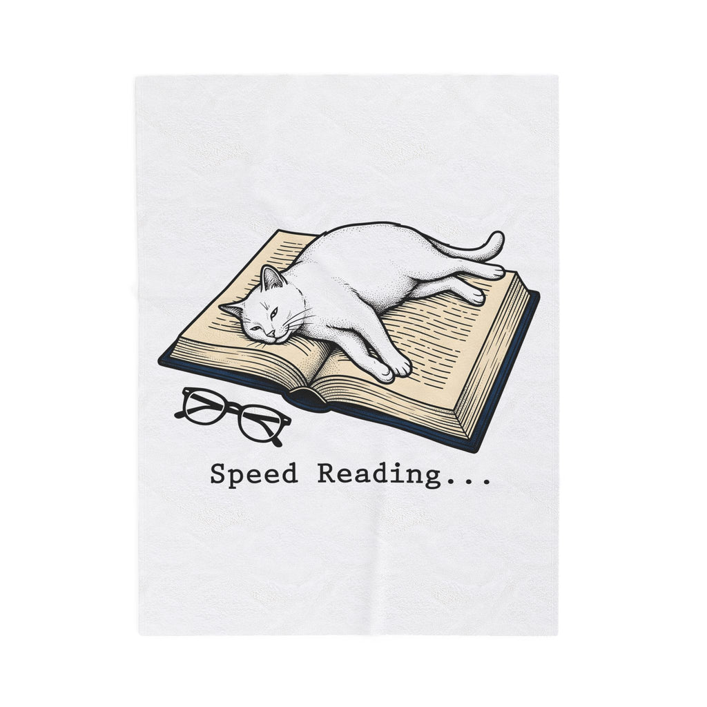 Kitten Read Blanket Cat Reader Gift Women Retro Blanket Kitten Blanket Cat Fan Vintage Blanket Bookworm Graphic Sketch Spectacles Blanket