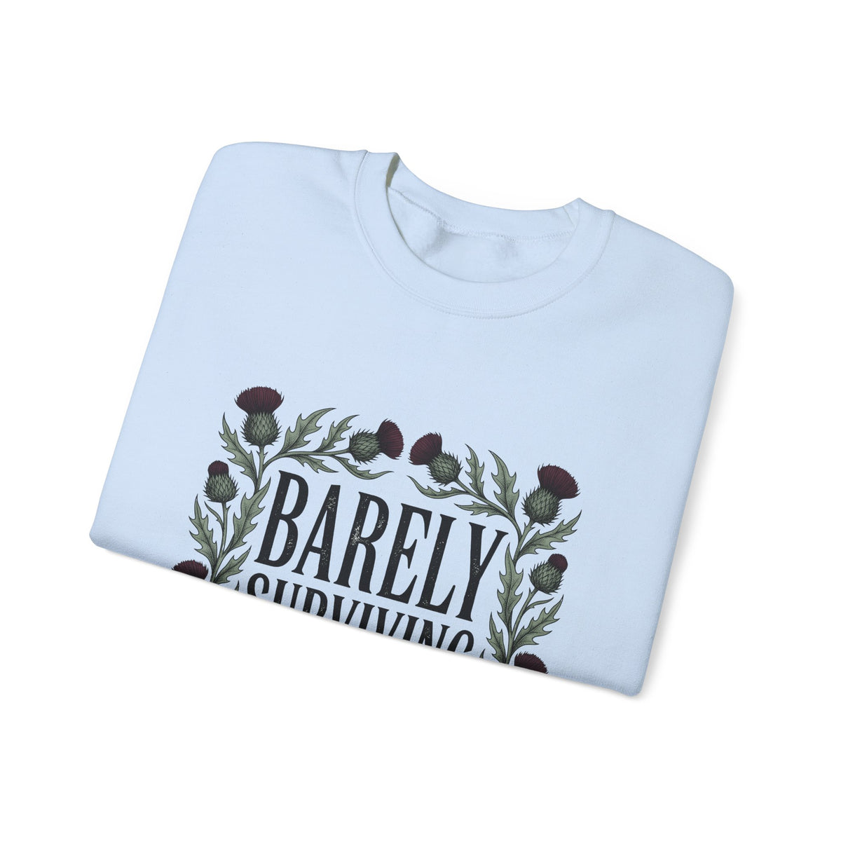 Thistle Flower Graphic Sweatshirt Mom Humor Gift Women Botanical Sweatshirt Thistle Sweatshirt Mother Fan Illustrative Sweatshirt Sarcastic Graphic Vintage