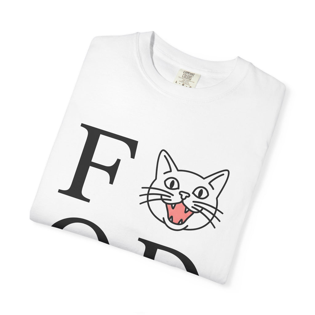Cat Face Graphic T-Shirt Cat Humor Gift Women Minimalist T-Shirt Kitty T-Shirt Feline Fan Simple T-Shirt Funny Graphic Modern Bold Letters T-Shirt