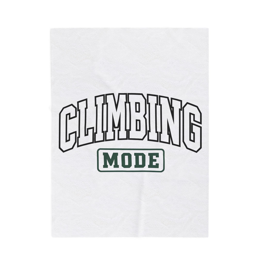 Climbing Lettering Climbing Exercise Gift Strong Typography Bouldering Enthusiast Blanket