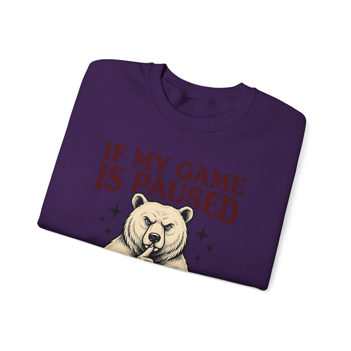 Gamer Bear Gaming Creature Gift Cartoon Teddy Gamer Fan Comic Creature Old School Controller Sweatshirt
