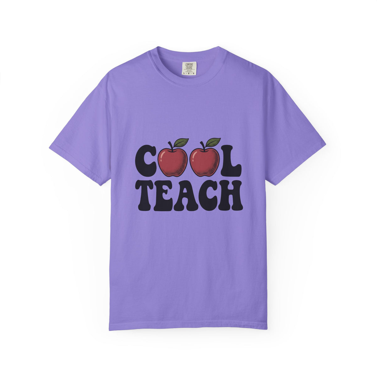 Apple Illustration T-Shirt Teacher Gratitude Gift Women Retro T-Shirt Fruit T-Shirt Educator Enthusiast Vintage T-Shirt Appreciation Graphic