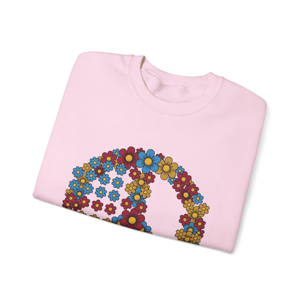 Peace Symbol Flower Sweatshirt N Symbol Gift Women Hippie Sweatshirt Peace Sign Sweatshirt Nature Enthusiast Bohemian Sweatshirt Iconic Graphic Retro Chamomile
